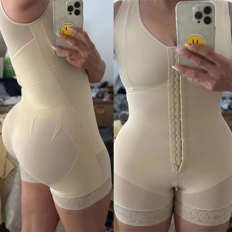 Full Body Shapewear Compression Girdle Fajas Colombian Corrective Underwear Tummy Control Shaper Butt Lift Slim Corset Bodysuits