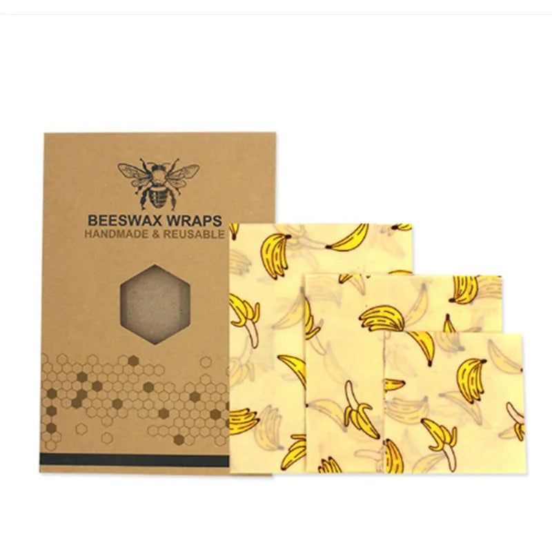 Beeswax Food Wrap - Reusable Bees Wax Paper Wrap Food Fruit Storage Zero Waste Sandwich Bags Food Wrappers Animals Print